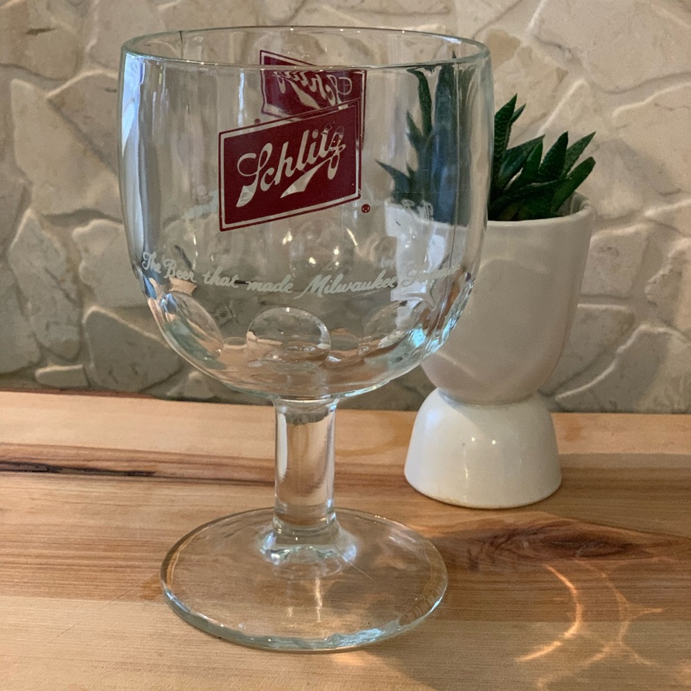 SCHLITZ | Vintage Beer Goblet